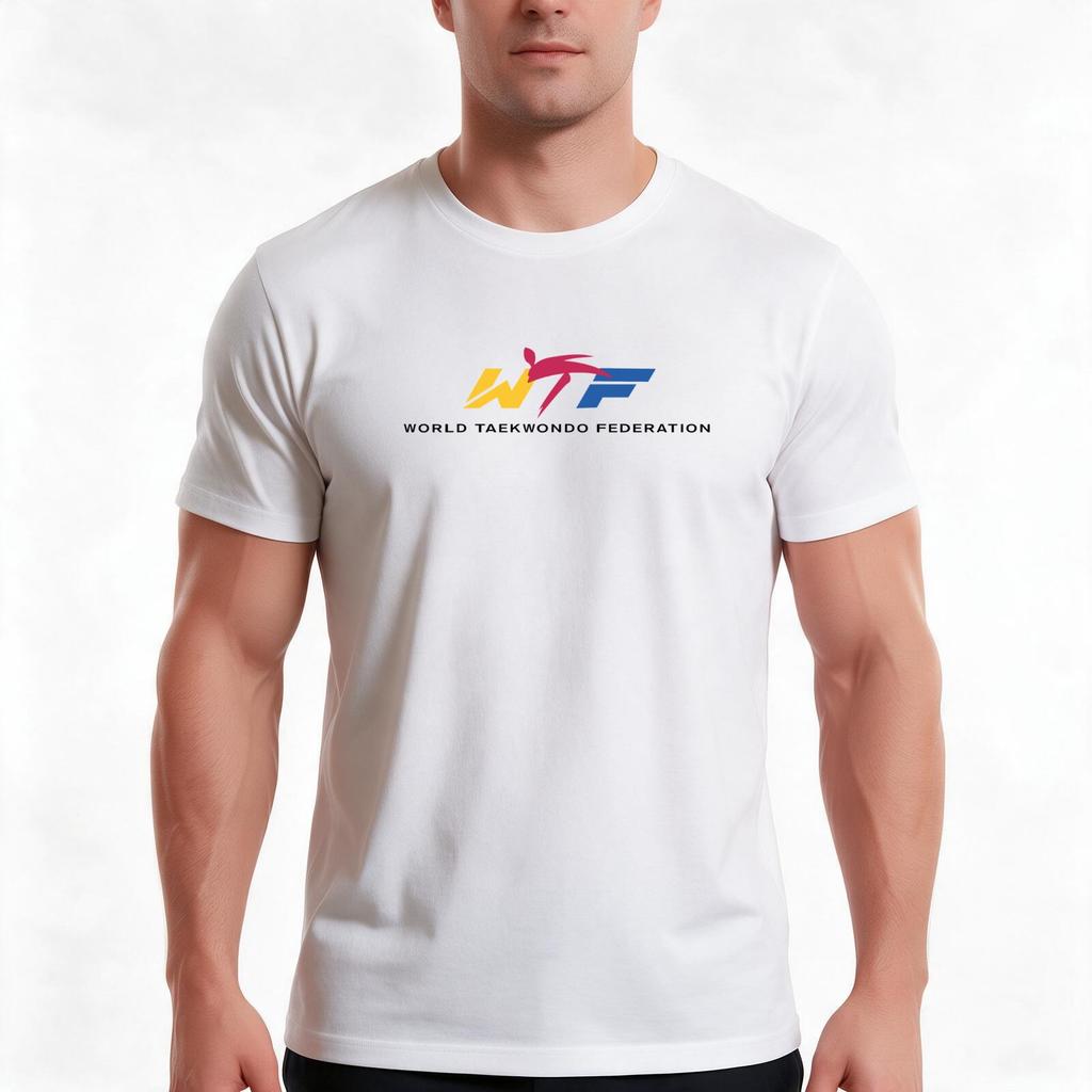 World Taekwondo Federation Tshirt Summer Casual Cotton Tee Oversized Streetwear Tops Vintage Graphic Print Unisex Unisex Unisex