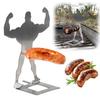 Переносная стойка для хот-догов Держатель для сосисок из нержавеющей стали для Мускулистого Мужчины Горячая жарка сосисок Кукуруза Барбекю