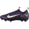 Килиан Мбаппе x Zoom Mercurial Vapor 16 Academy MG GS Насыщенно-фиолетовые детские кроссовки Бледно-слоновая кость FQ8394-500