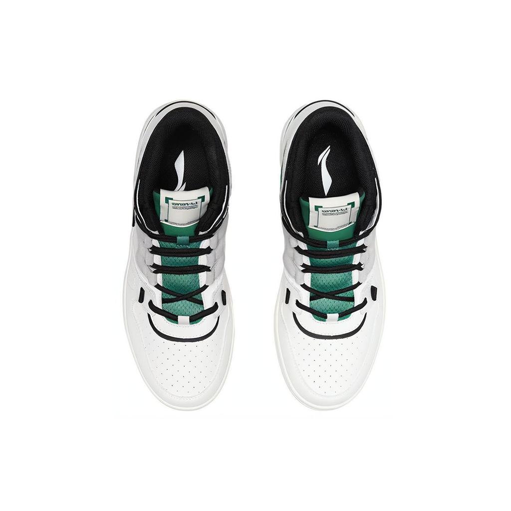 Баскетбольные кроссовки Li Ning Advance 2020 Vintage Мужские Средние Бело-зеленые AGBQ111-2