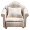 Simulation Miniature Sofa Striped Mini Sofa Scene Toy Dollhouse Sofa  DIY Decor