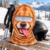 Мужская зимняя 3D-печать смешной лыжный шарф-шапка для активного отдыха