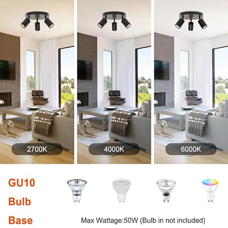 Led Spotlights GU10 Spot Led Track Lighting for Living Room Kitchen 110v 220v Ceiling Chandelier Replaceable Bulb LED Spot Light