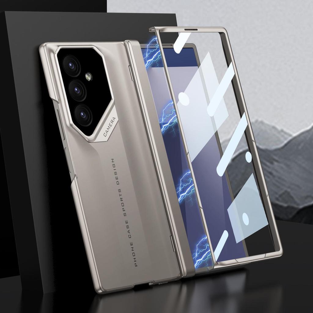 Тонкий магнитный чехол для Samsung Z Fold7 Supercar с защитой шарнира