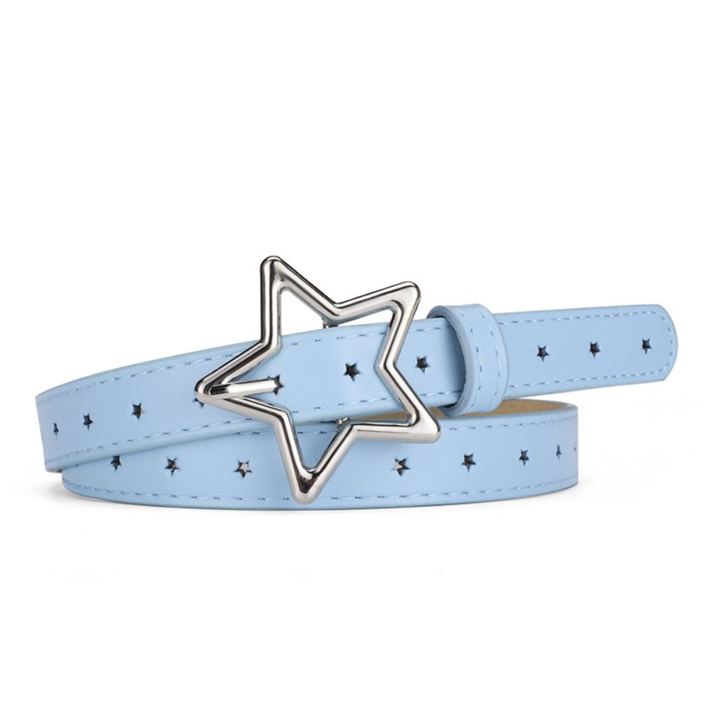 Adjustable Five-point Star Waistband Heart Women Waist Belt Elegant Star Belt  Men