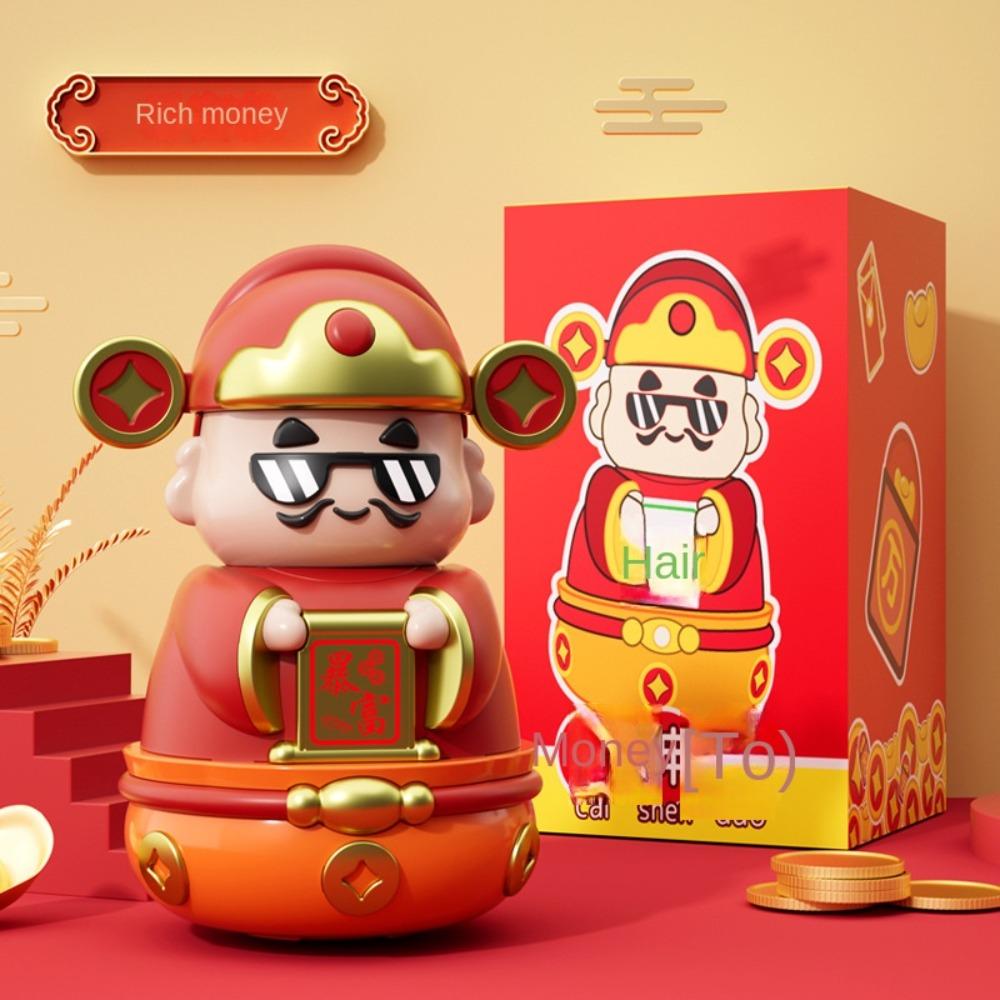 Savings Tank The God of Wealth Piggy Bank Good Symbolism Chinese God Ornaments Kid Toy