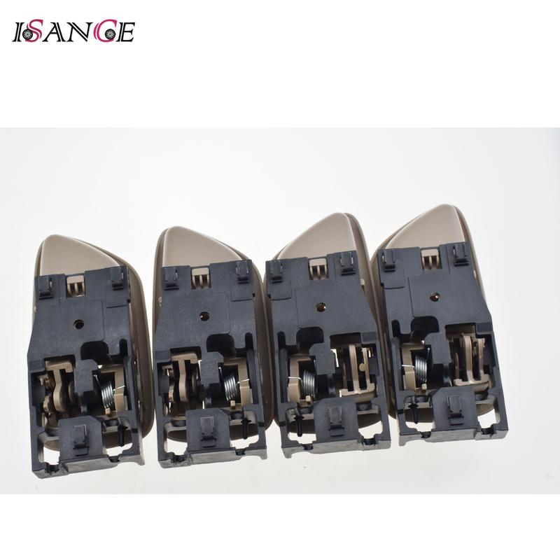 4 Pcs Beige Grey Chrome Car Door Handle For Toyota Sequoia Tundra 4.0L 4.7L & Avalon 3.0L Interior ide Front Rear Left Right
