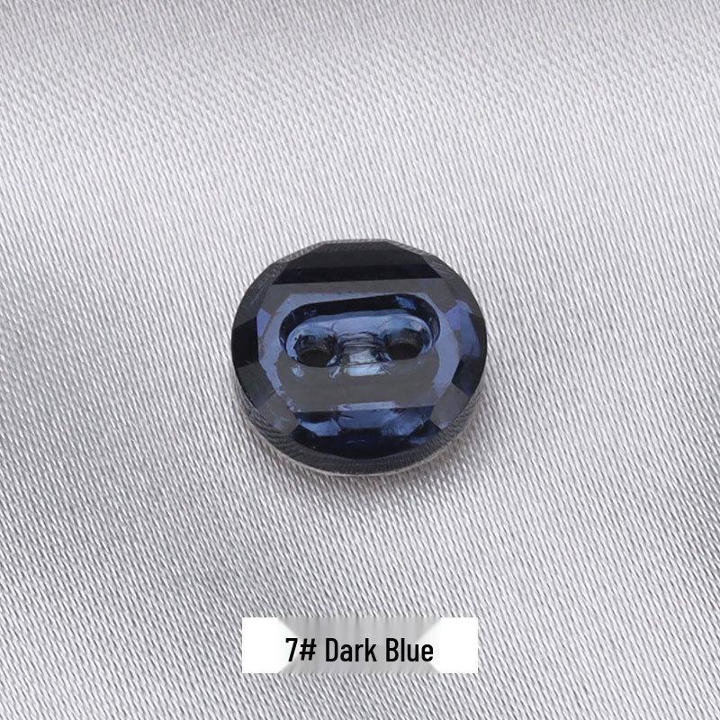 High-Grade Crystal Rhinestone Buttons for Men's & Women's Shirts and Cardigans - Black & White Decorative Small Buttons