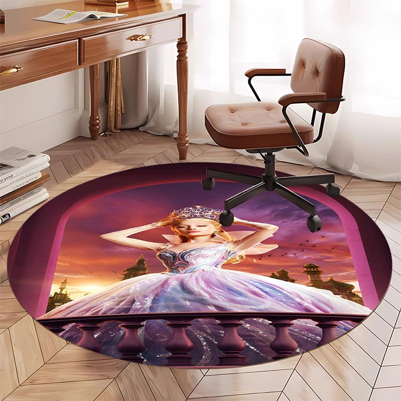 Wicked Printed Round Rug Carpet Chair Rug Area Rug Entryway Doormats,for Office Chair Living Room Bedroom Kitchen Room.