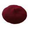 Beret Women's Fashion Retro Casual Wool Beret Artist Hat Wool Versatile Knitted Round Top Bud Hat Warm Hat