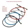 Motorcycle Dirt Bike Braided Brake Hose Steel Brake Cable Hydraulic Pipe 28 Degrees Banjo 500mm-1200mm for Universal Motorbike