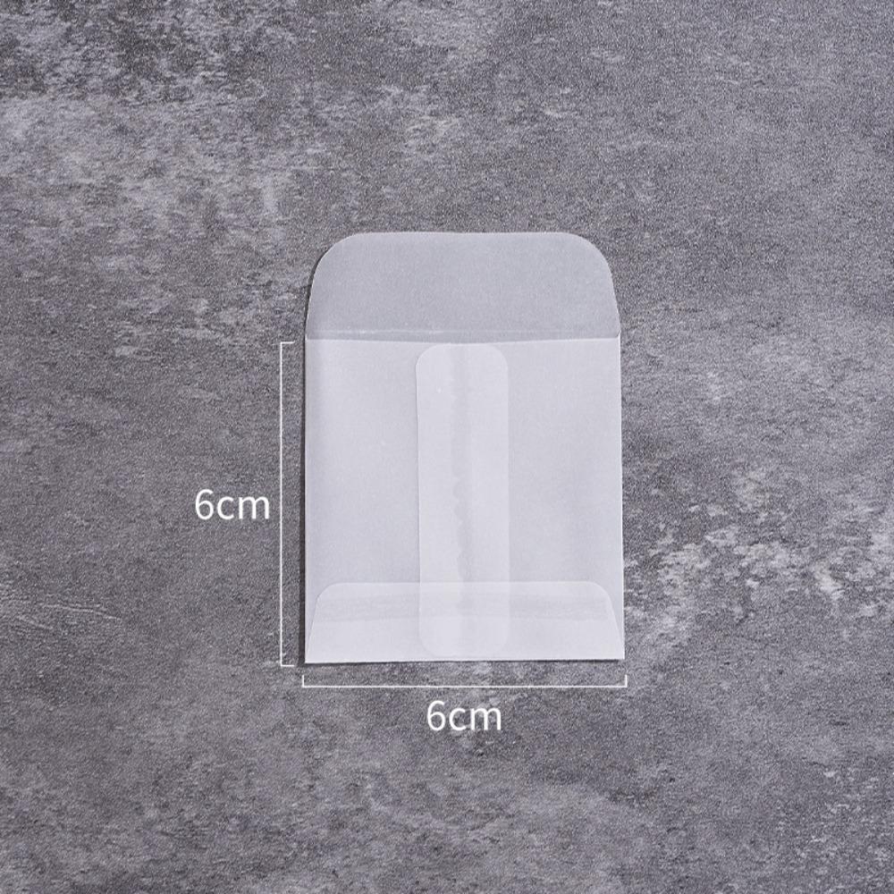 50Pcs/Pack Matte Frosted Vellum Paper Envelopes Simple Wedding Invitation Pouch for Photos Storing