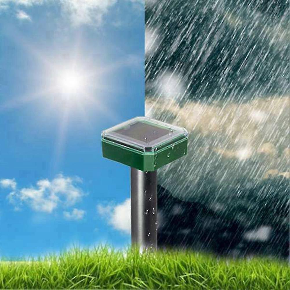 6 Pcs Outdoor Solar Ultrasonic Vibration Repeller Snake Repeller Mole Electronic Snake Repeller for