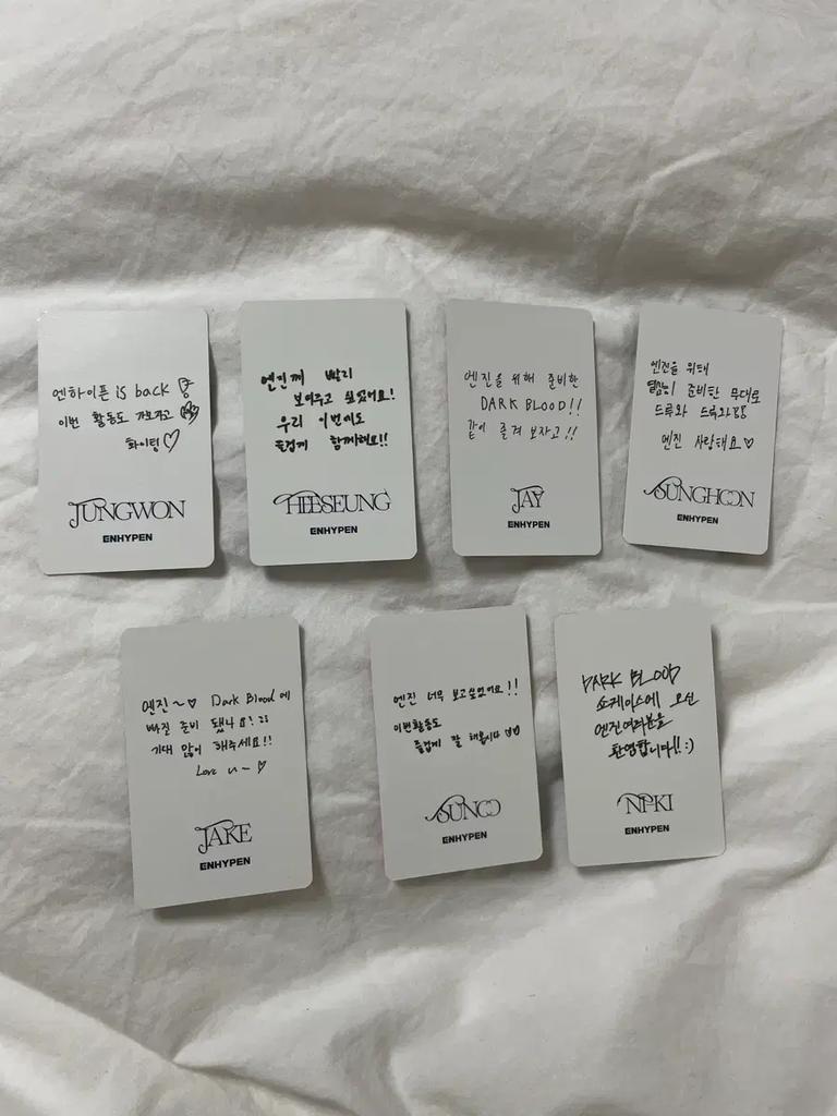 ENHYPEN Dark Blood Шоукейс Ограниченное Издание Набор Фотокарточек Б/у