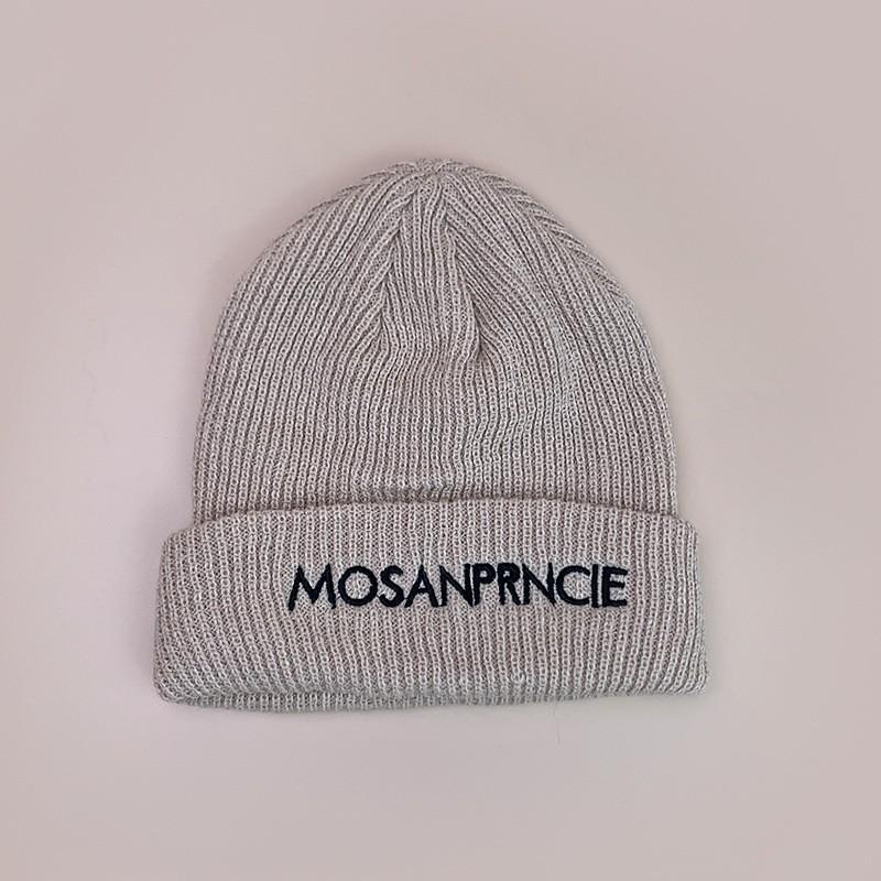 Embroidered Letter Beanie Hat Men Women Warm Casual Streetwear Daily Wear