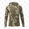 Mens Quick-Dry UV Protection Hooded Fishing Shirt Lightweight Breathable Milk Silk Outdoor Sportswear Summer Hiking Camping