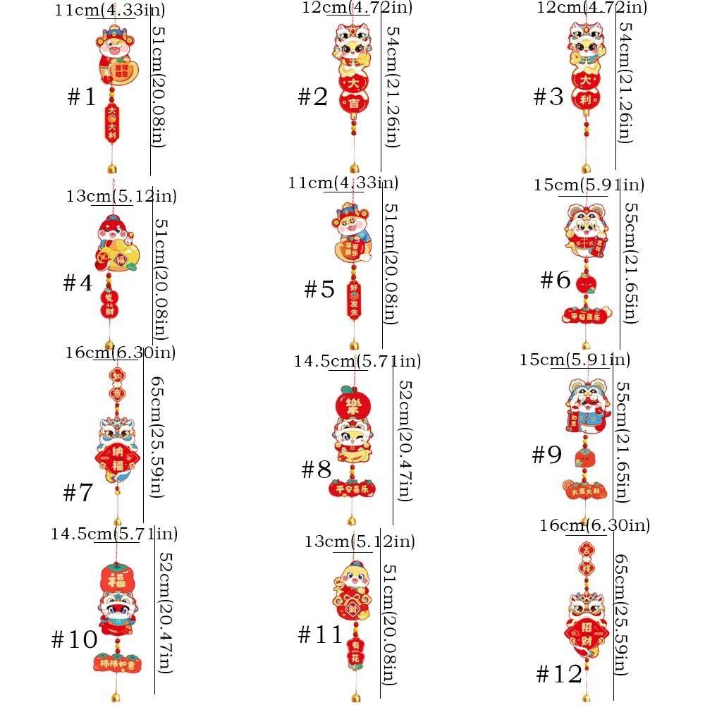 Blessing 2025 New Year Lucky Pendant Festival Fu Character Hanging Ornament  Home New Year Decor