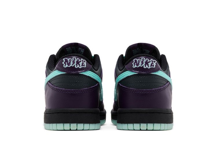 Детские кроссовки Nike Dunk Low Wizard (GS) Дымчато-серый/Бирюзовый/Королевский пурпурный