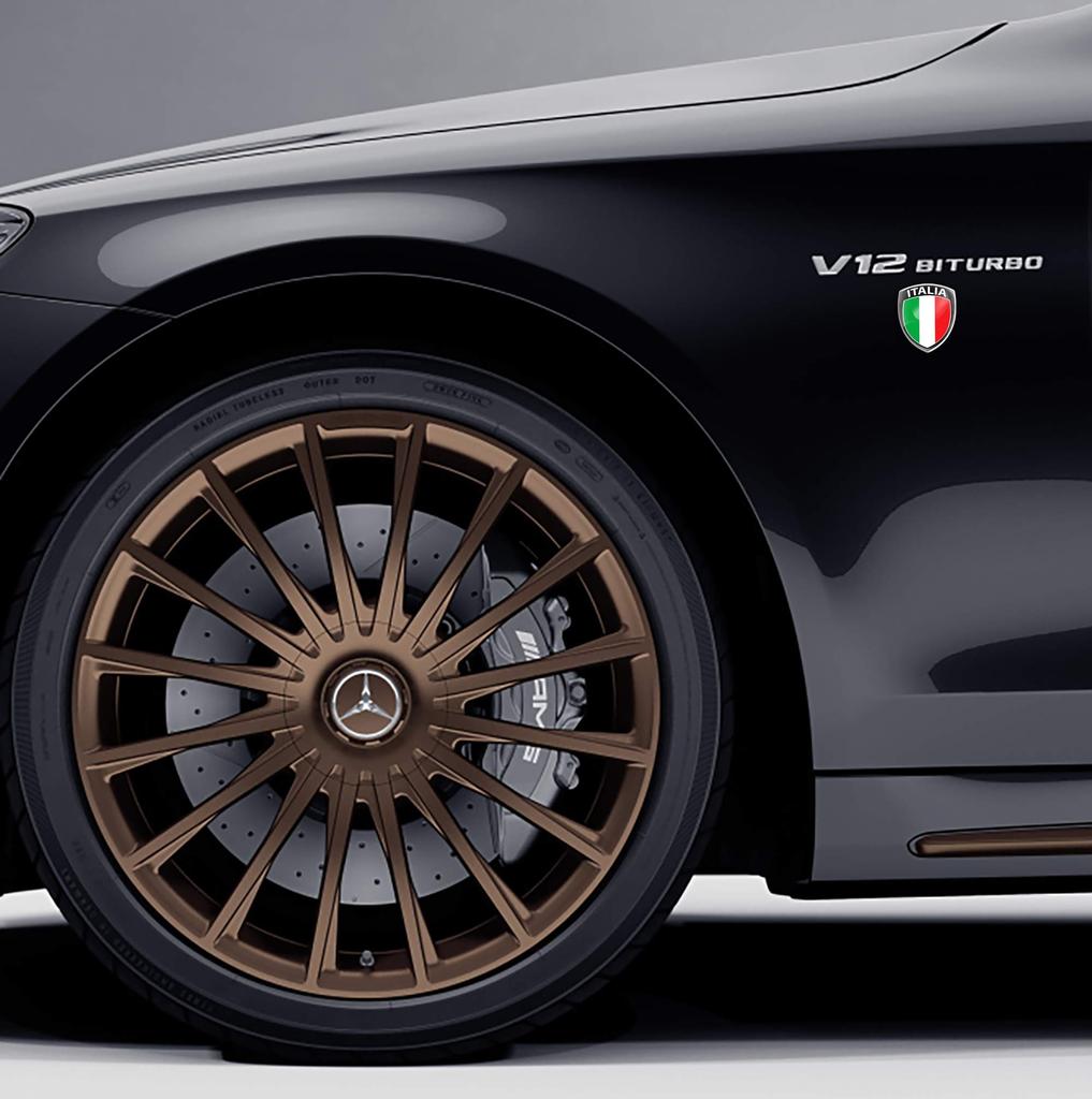 Biomar Labs 2 x 3D купольная силиконовая наклейка на автомобиль мотоцикл флаг Италии F 148