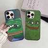 Интернет-мем Пепе Лягушонок Грустный Чехол для Телефона для IPhone 17 16 15 14 Plus 11 12 13 Pro Max Ударопрочная Защита Мягкая Задняя Крышка