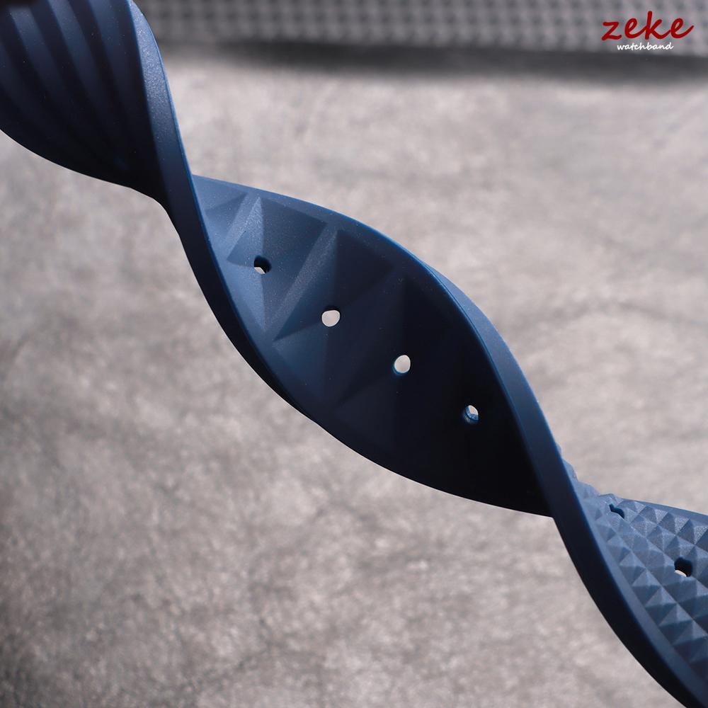 Premium Rubber Waffle Strap Universal Replacement 20mm 22mm Soft Silicone Watchband Men's Sport Diver Wristband for Seiko SKX007