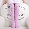 Heart Girls Tights 3-8 Yrs Velvet Sweet Candy Color Pantyhose for Children Kids Clothing White Dancing Stockings Summer Tights