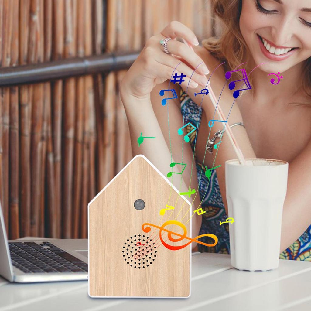 Nature Voice Maker Bird Sounds Device Bird Sound Box Motion-Activated Mini Singing Bird Box Bedroom Motion Sensor for Sleep Aid