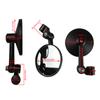 Vintage Motorcycles Scooter Handlebar Convex Mirror Black Round for ATV Scooter Dirt Bike Universal Convex Mirror