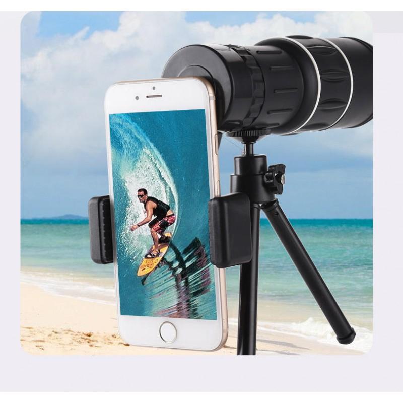 Portable Monocular Telescope 8x Magnification 52mm Objective Lens High Definition Wide Field Of View Outdoor Hiking Camping
