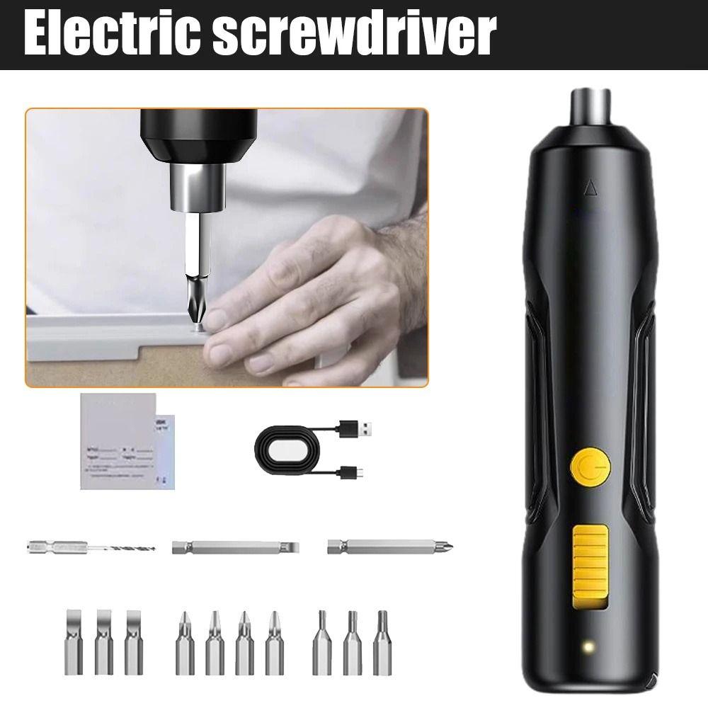 Набор из 15 беспроводных электрических отверток с 13 битами, ручная дрель, электроинструмент, обслуживание и ремонт