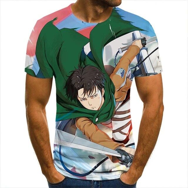 3D футболка «Атака Титанов», одежда солдата для мужчин, женщин, детей, крутые футболки с короткими рукавами, модные повседневные летние уличные одежды для мальчиков и детей