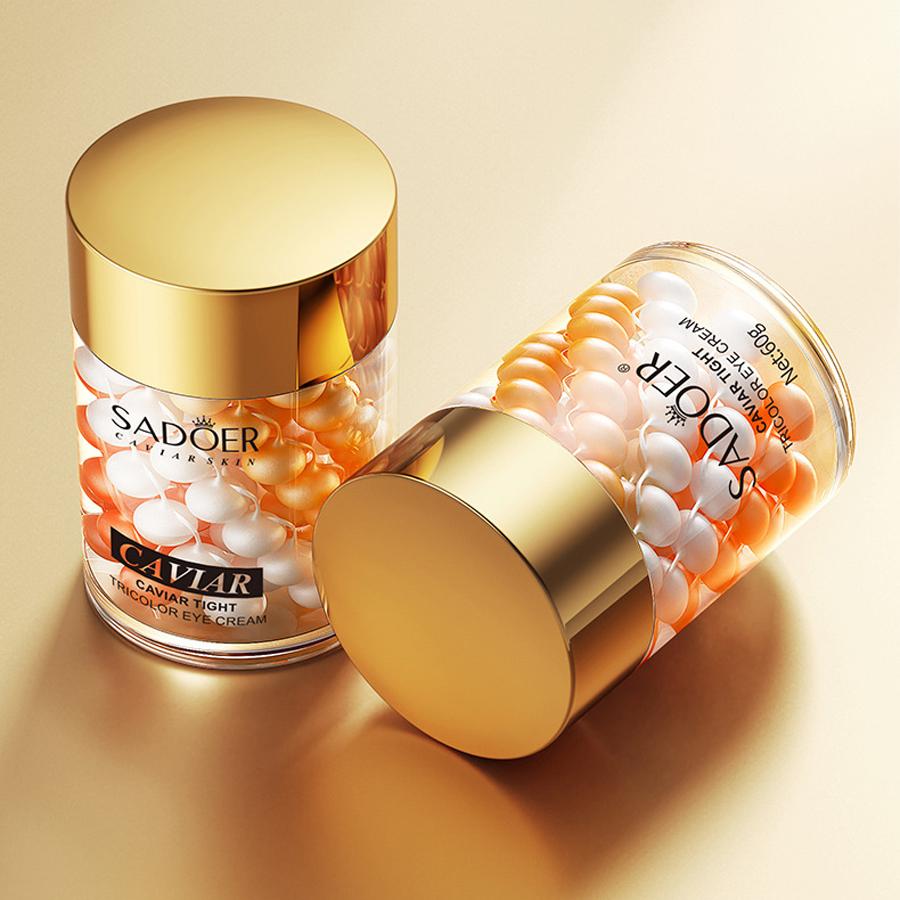 Caviar Essence Three Color Eye Cream Moisturizing Elastic Eye Cream Moisturizing and Brightening Eye Skin Eye Care Skin Care Products