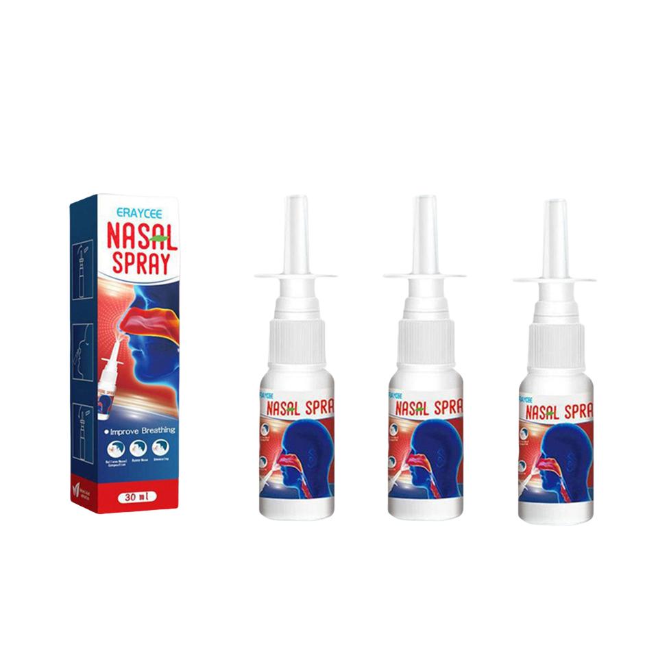 Натуральный травяной назальный спрей для уменьшения храпа, очищения и увлажнения носа 1.01 унции Назальный спрей Дыши Хорошо Спи