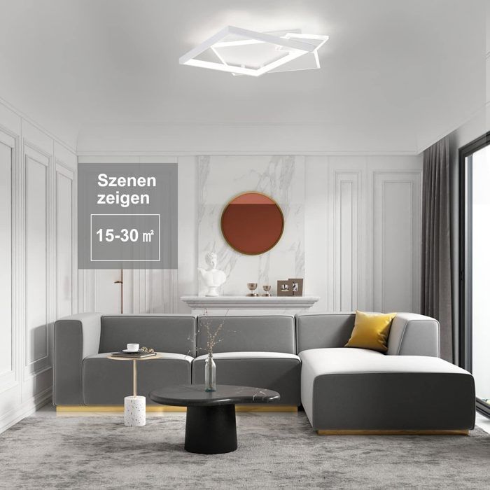 Plafonnier LED - NETTLIFE - 50W - Dimmable - Télécommande - Ø46 cm