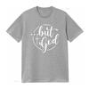Womens But God T Shirt Black 2XL vintage Washed fashion Stretched graphic Casual designer clothes Soft Breathable homme