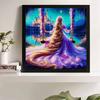 5D DIY Diamond Painting Decorative Beautiful Princess On A Swing Full Round Drill Scenery Diamond Embroidery Cross Stitch Kits Home Decor Gift