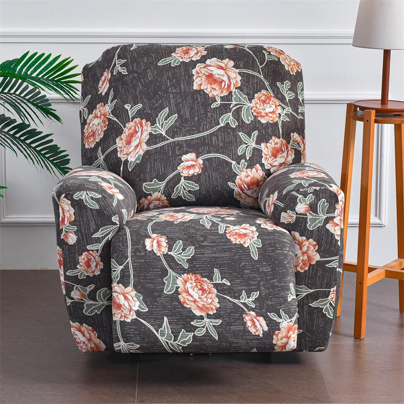 Чехол для дивана с цветочным принтом, эластичные чехлы на кресла из спандекса, скандинавский чехол для дивана, защита для мебели для гостиной