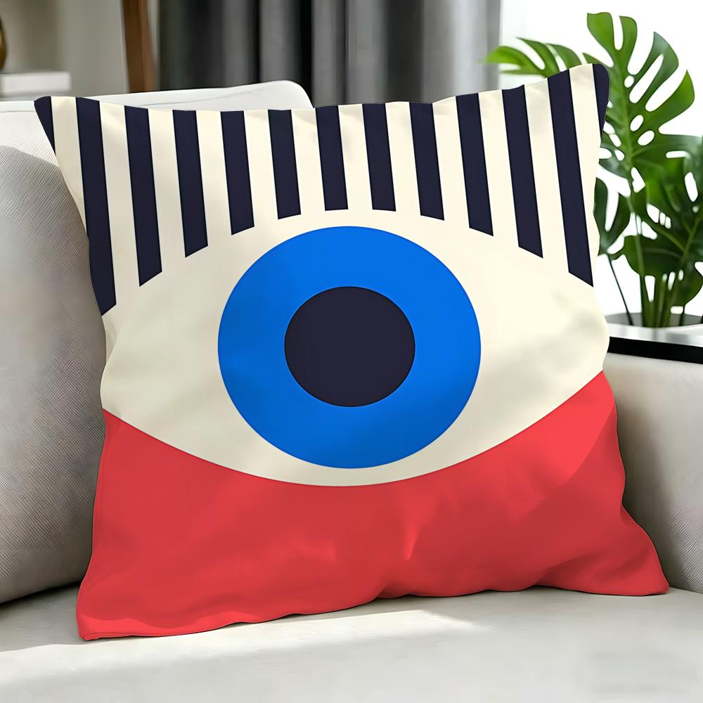 CColor Block Geometric Evil Eye Abstract Print Cushion Cover Cushion Cover Set Pcs x x x Pillowcase Decorative Sofa