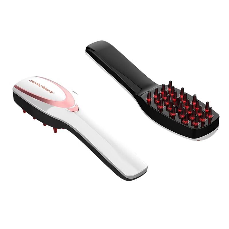 Электрическая расческа-массажер для головы Morphy Richards с красным/синим светом, штекер CN (адаптер в комплекте)