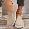 Fashion Lightweight Soft Sole Walking Shoes for Women Summer Breathable Mesh Knit Flats Sneakers Woman Comfortable Slip On Casual Shoes