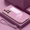 A 51 71 31 12 22 роскошный чехол-ремешок с покрытием из силикона для Samsung Galaxy A51 A71 4g A31 A12 A22 M51 M32 M53 M12 5g мягкий чехол