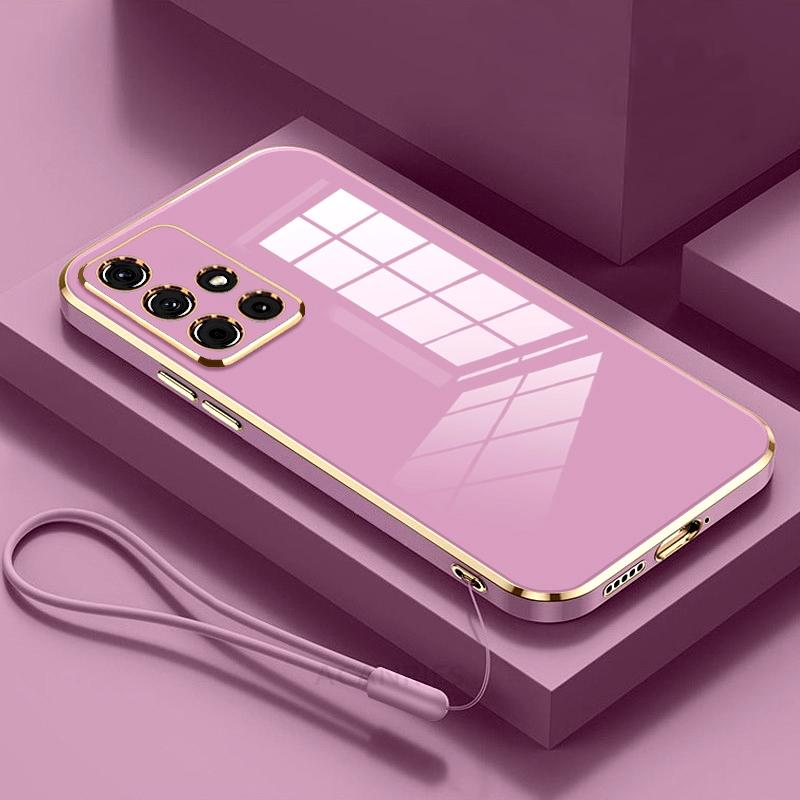 A 51 71 31 12 22 роскошный чехол-ремешок с покрытием из силикона для Samsung Galaxy A51 A71 4g A31 A12 A22 M51 M32 M53 M12 5g мягкий чехол