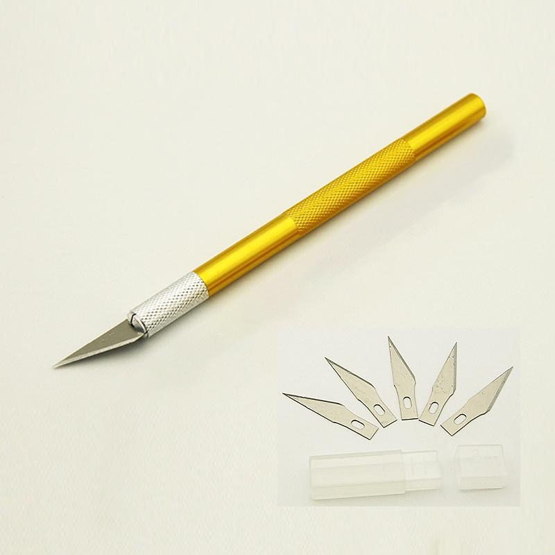 Металлический скальпель, нож, набор инструментов, противоскользящие лезвия, гравировальные ножи для поделок, печатная плата мобильного телефона, хобби, ремонт, ручные инструменты