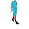 Men's Off-White C/O Virgil Abloh Skeleton Character Printing Short Sleeve Ordinary Version Blue T-Shirt OMAA027R201850143988