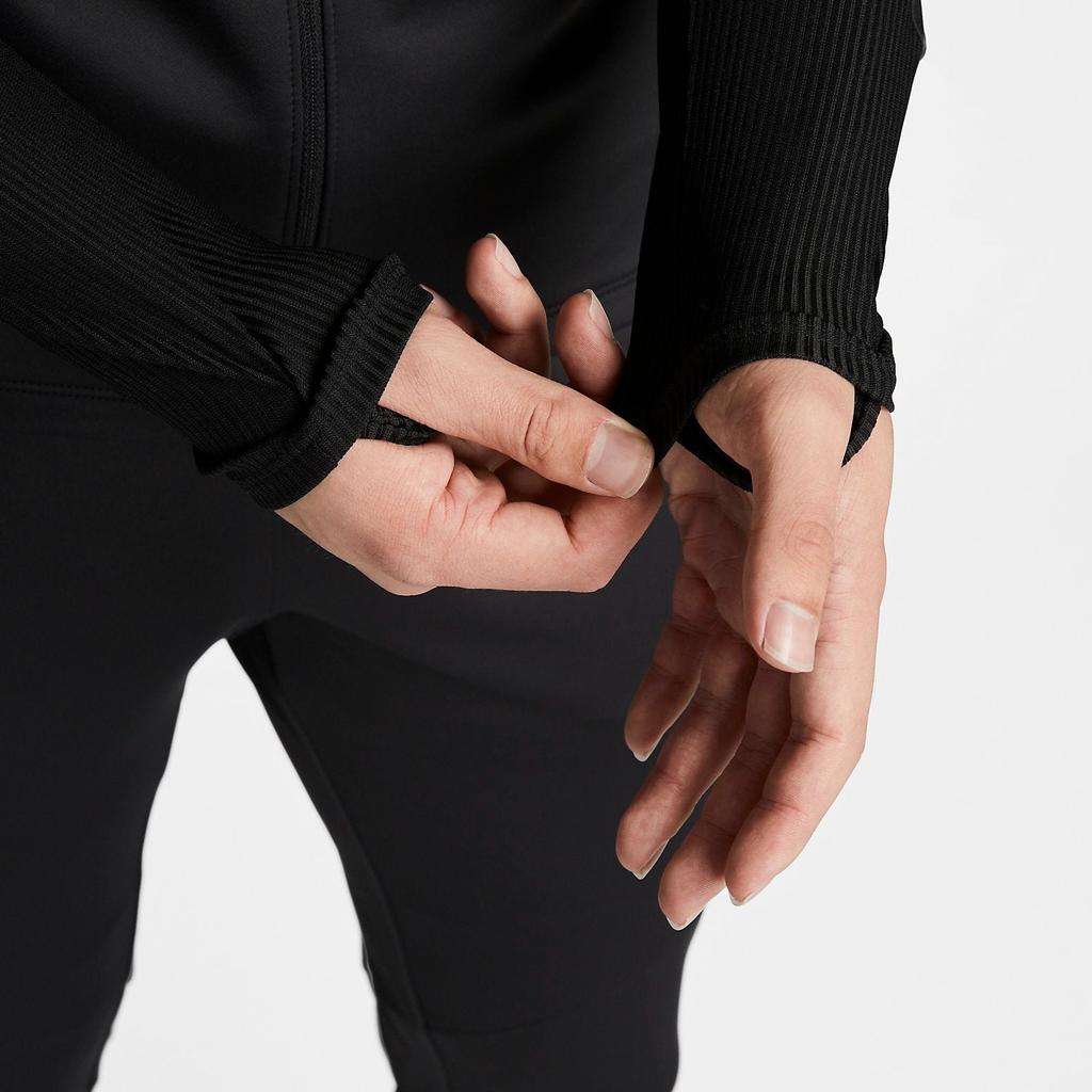 Nike Сплошная цветная повседневная куртка на молнии с логотипом, мужская верхняя одежда, черная DQ5048-010