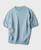 BLACK MOMENT Cool Linen-Like Semi-Overfit Half Sleeve Knit 8 Colors