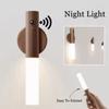 1PC LED Wood USB Night Light Magnetic Wall Lamp Kitchen Cabinet Closet Light Home Staircase Bedroom Table Move Lamp Bedside Lighting