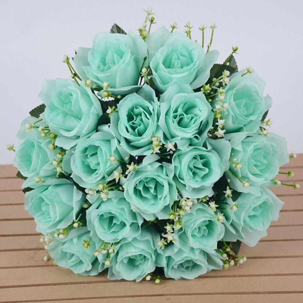 18 Head Valentine's Day Flowers Natural Simulated Rose Photography Photo Gift Home Decorative