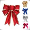 Christmas Bows Bowknot Red Gold Silver Blue Pink