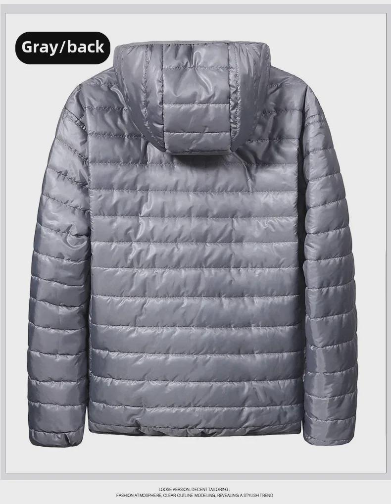 Мужская куртка-пуховик осень/зима 2024 года из хлопка — легкая, короткая модель Bread
